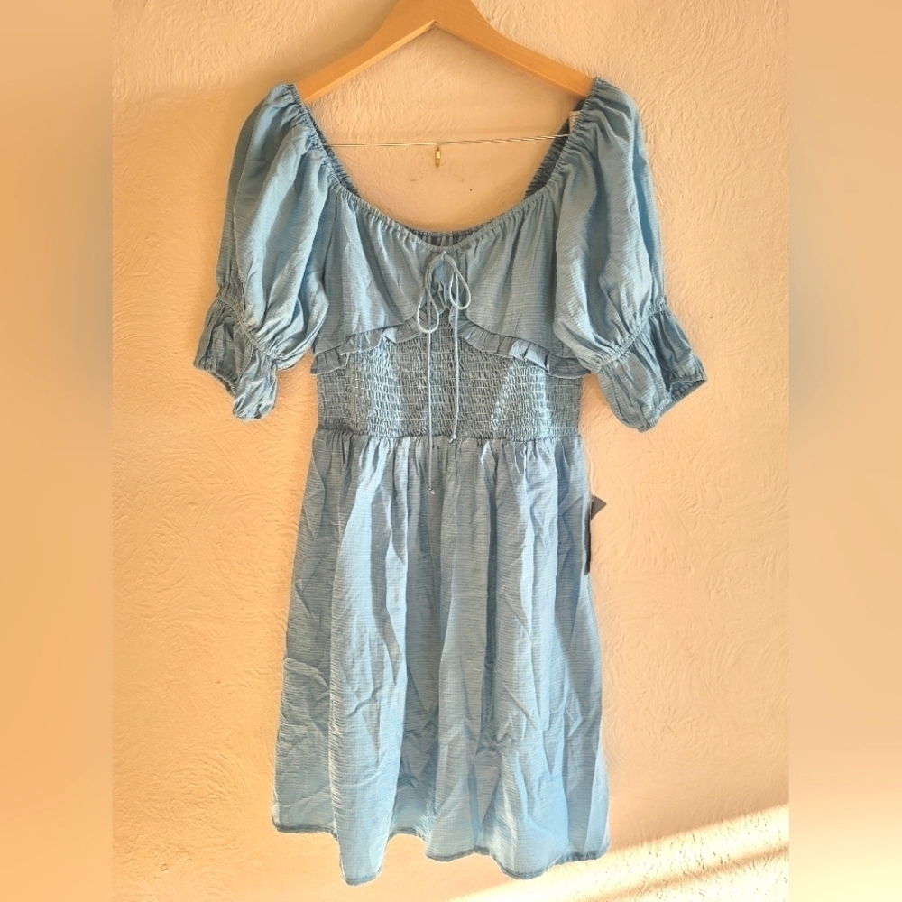 NSR, Sylvie Dress In Blue, Size Medium - Picture 3 of 10